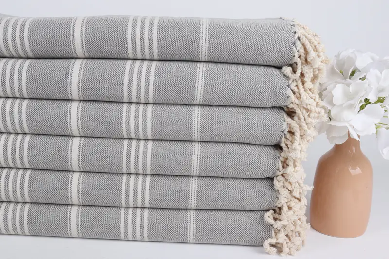 Bachelorette Party Favors, Monogram Turkish Towel, Personalize Gift, Beach Towel Personalized, 68x40 Cotton Striped Towel, Personalized Gift - 3