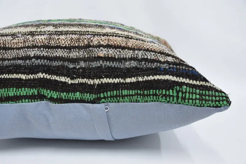 Pillow Sham, Wholesale Pillow, Kilim Cushion Sham, Gift Pillow, Home Decor Pillow, Sofa Bolster Pillow Cover, 28x28 Green Cushion - 5