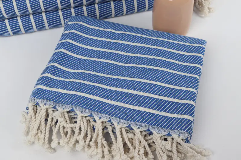 70x40 Bamboo Herringbone Towel, Bachelorette Party Gifts, Monogram Beach Towel, Baby Boy Gift, Bridesmaid Towel, Summer Gift, Best Wedding Gift - 5