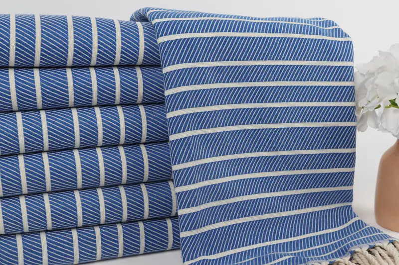 70x40 Bamboo Herringbone Towel, Bachelorette Party Gifts, Monogram Beach Towel, Baby Boy Gift, Bridesmaid Towel, Summer Gift, Best Wedding Gift - 2