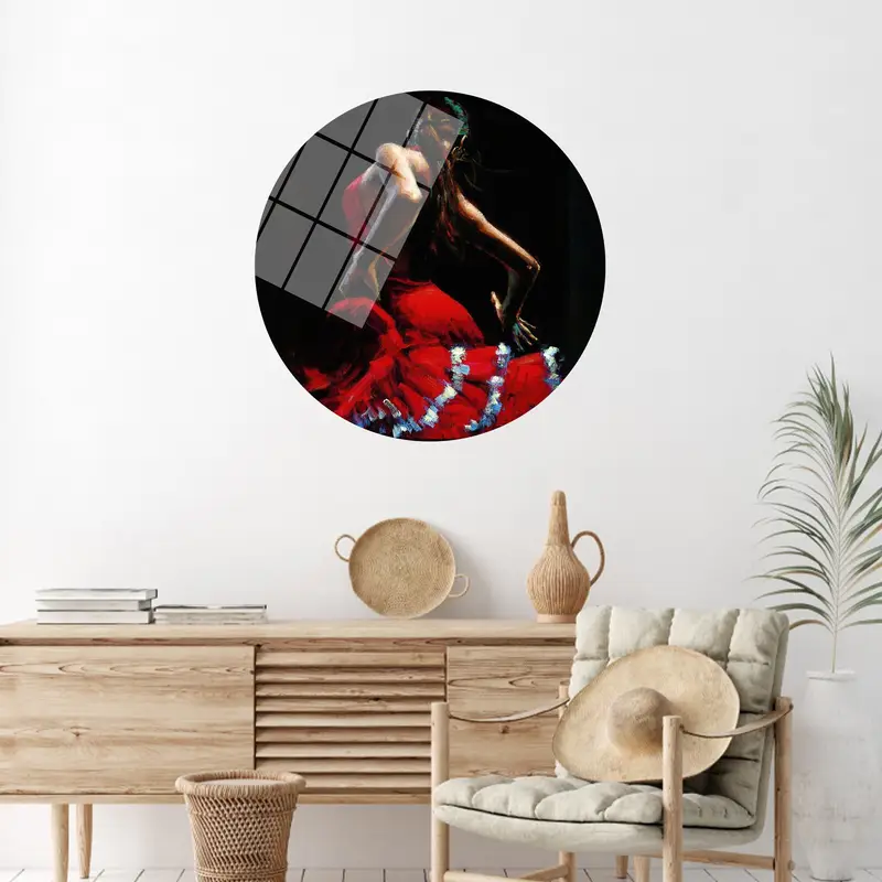 魅惑的なスペイン人ダンサーのキャンバス: 伝統とエレガンスの融合