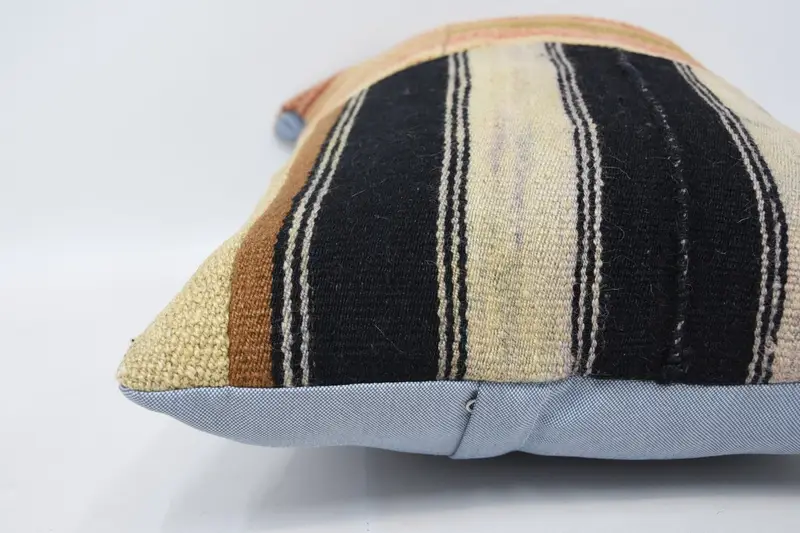 16x24 Beige Cushion Case, Pillow Cover, Wool Kilim Pillow Pillow, Vintage Pillow, Vintage Kilim Throw Pillow, Boho Pillow Sham Cover - 5