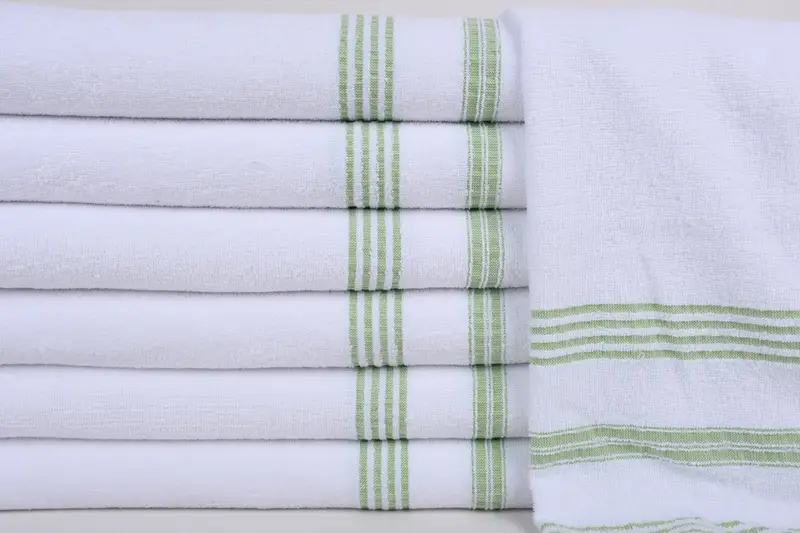 Wedding Gifts Towel, Monogrammed Hand Towel, 40x18 Cotton Striped Terry Towel, Wedding Gift, Turkish Towel Hand Towel, Guest Towel, Monogram Towels - 1