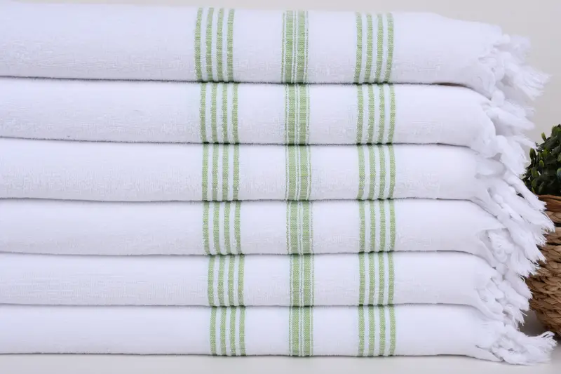 Wedding Gifts Towel, Monogrammed Hand Towel, 40x18 Cotton Striped Terry Towel, Wedding Gift, Turkish Towel Hand Towel, Guest Towel, Monogram Towels - 2