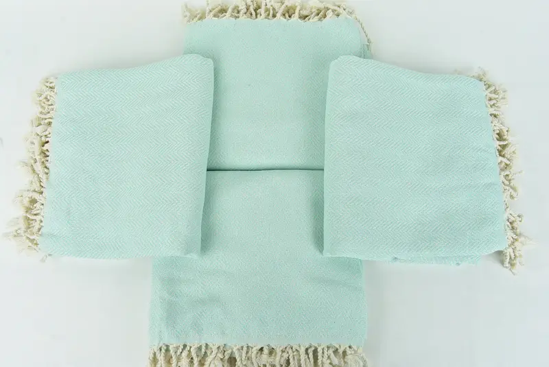 Toallas de monograma, toalla invitada, toalla turca orgánica, toalla liviana, peshtemal, toalla delgada, regalo de boda único, toalla de espiga de algodón 70x40 - 6