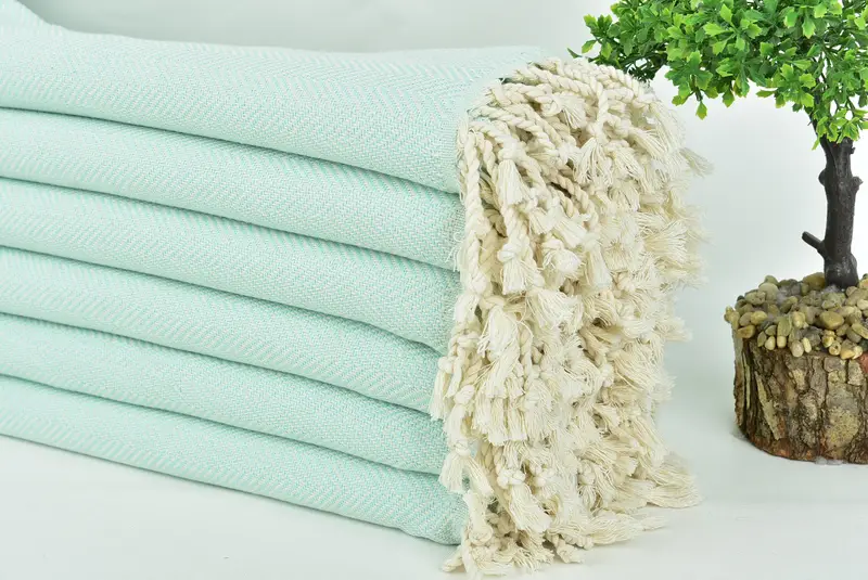Toallas de monograma, toalla invitada, toalla turca orgánica, toalla liviana, peshtemal, toalla delgada, regalo de boda único, toalla de espiga de algodón 70x40 - 3