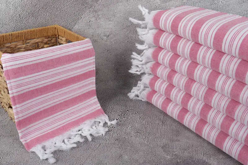 70x40 Cotton Striped Towel, Organic Turkish towel, Gym Towel, Bachelor Party Favors, Embroidered Towel, Bachelorette Party Gifts, Personalized Towel - 3