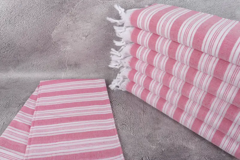 70x40 Cotton Striped Towel, Organic Turkish towel, Gym Towel, Bachelor Party Favors, Embroidered Towel, Bachelorette Party Gifts, Personalized Towel - 2