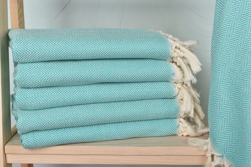 Home Gift, Guest Towel, 70x40 Cotton Herringbone Towel, Bachelor Bachelorette Party Favors, Yoga Towel, Custom Name Towel, Custom Towel, Summer Gift - 1