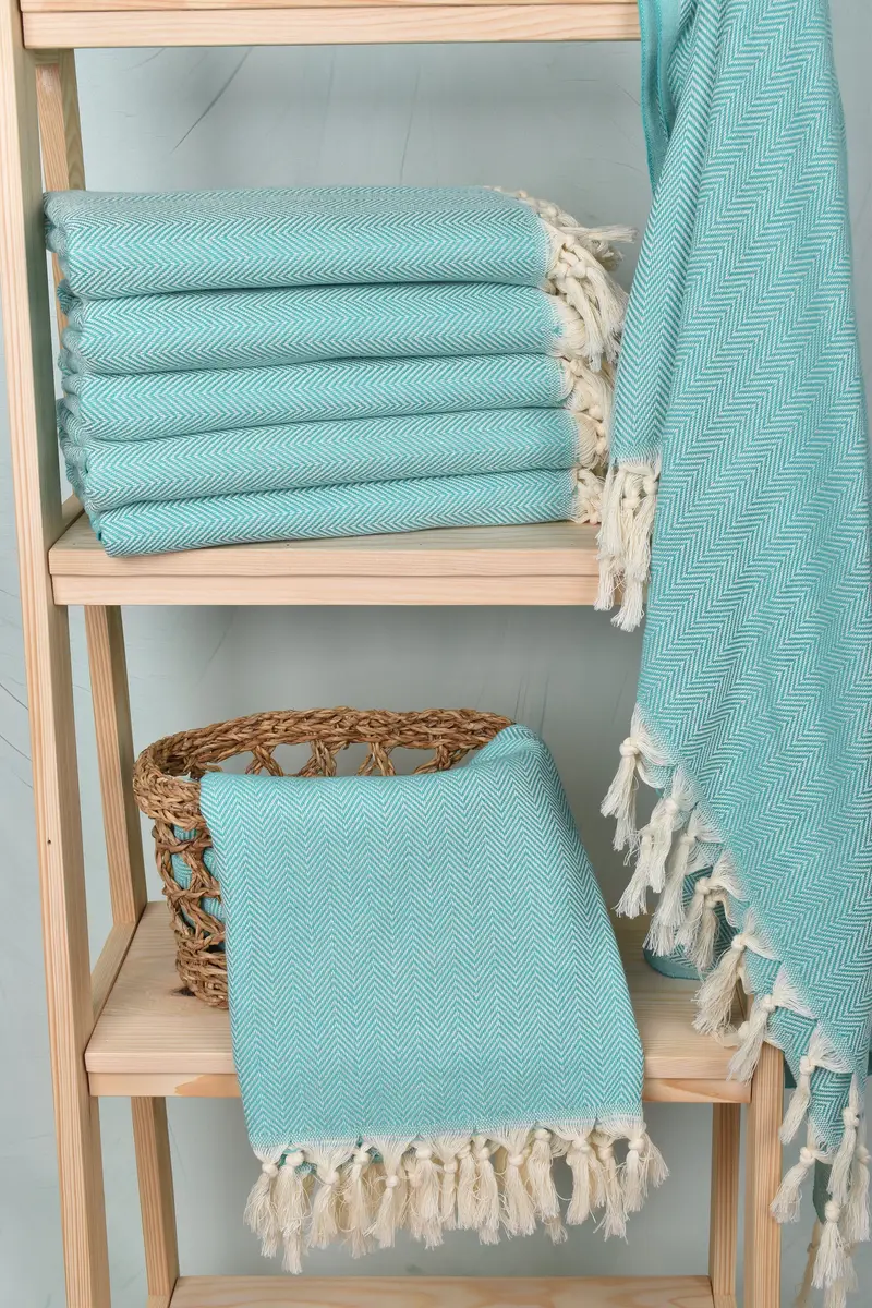 Home Gift, Guest Towel, 70x40 Cotton Herringbone Towel, Bachelor Bachelorette Party Favors, Yoga Towel, Custom Name Towel, Custom Towel, Summer Gift - 3