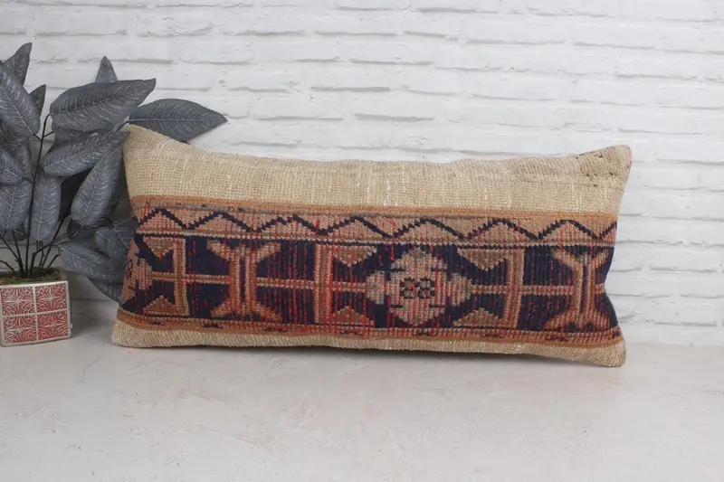 Wholesale Pillow Sham, Neutral Pillow Sham, Pillow Cover, Handmade Kilim Cushion, 16x36 Beige Pillow Sham, Kilim Cushion Sham, Kilim Pillow - 1
