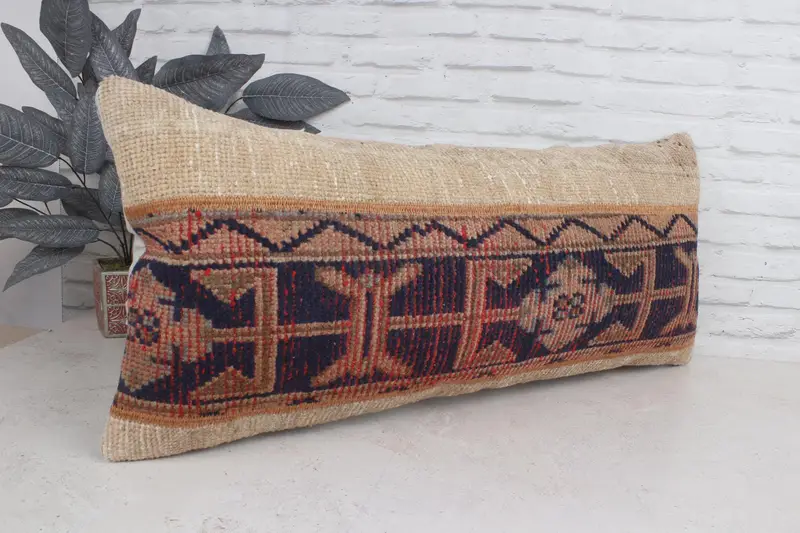 Wholesale Pillow Sham, Neutral Pillow Sham, Pillow Cover, Handmade Kilim Cushion, 16x36 Beige Pillow Sham, Kilim Cushion Sham, Kilim Pillow - 3