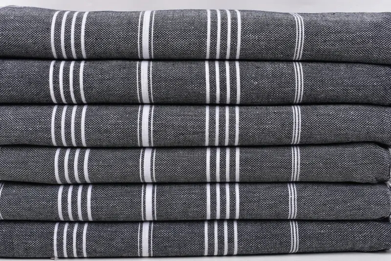Hammam Towel USA, 70x40 Cotton Striped Towel, Hammam towel, Beach Towel Gift, Eco-Friendly Turkish Towel, Monogram Beach Towel, Handmade Gift - 2