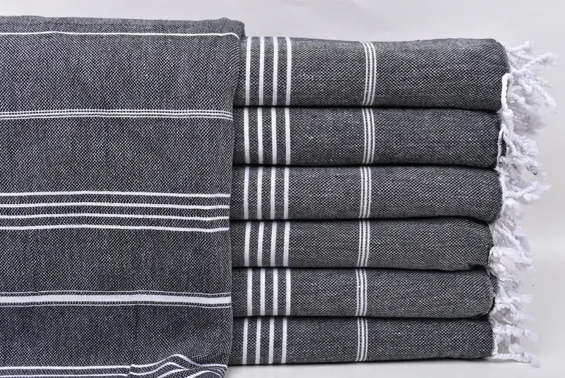 Hammam Towel USA, 70x40 Cotton Striped Towel, Hammam towel, Beach Towel Gift, Eco-Friendly Turkish Towel, Monogram Beach Towel, Handmade Gift - 1