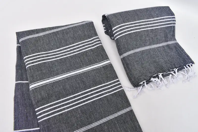 Hammam Towel USA, 70x40 Cotton Striped Towel, Hammam towel, Beach Towel Gift, Eco-Friendly Turkish Towel, Monogram Beach Towel, Handmade Gift - 7