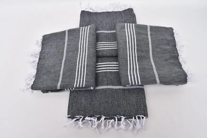 Hammam Towel USA, 70x40 Cotton Striped Towel, Hammam towel, Beach Towel Gift, Eco-Friendly Turkish Towel, Monogram Beach Towel, Handmade Gift - 6