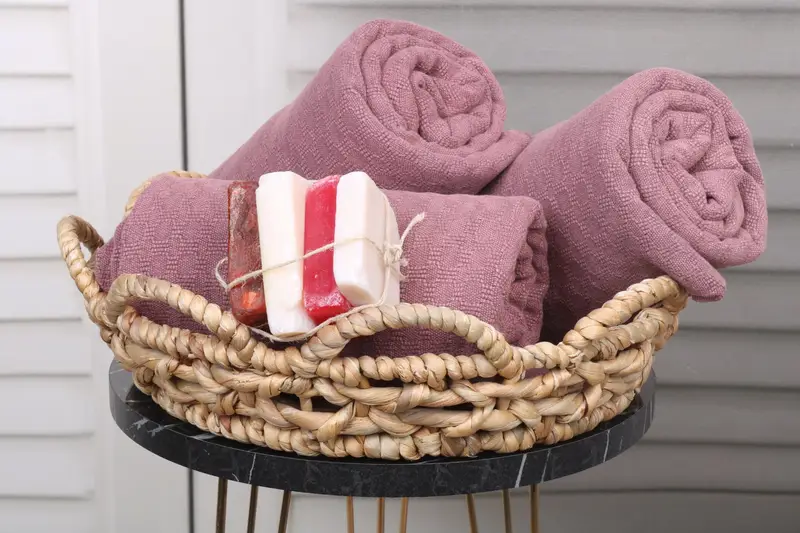 Customized Towels, 68x32 Cotton Stonewashed Geometric Towel, Personalized Bridesmaid Gift, Absorbent Turkish towel, Bridesmaid Towel, Summer Gift - 4