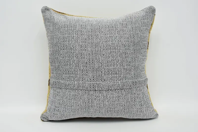 Pillow for Sofa, Pillow Cover, Floor Cushion, Gift Pillow, Kilim Pillow, Wool Kilim Pillow Cushion Cover, 16x16 Beige Cushion Cover - 6