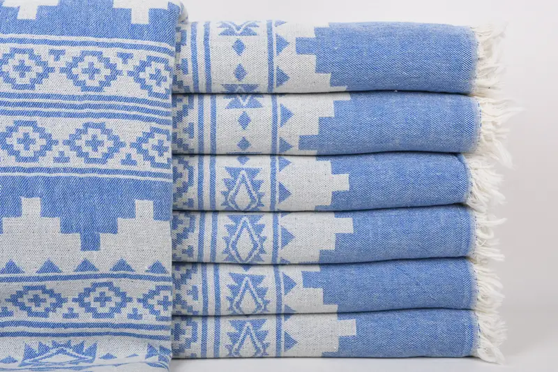 Wedding Gift For Bride, 70x36 Linen Aztec Towel, Turkish Bath Towel USA, Bachelor Gifts, Bachelorette Party Favors, Personalized Beach Towel - 2
