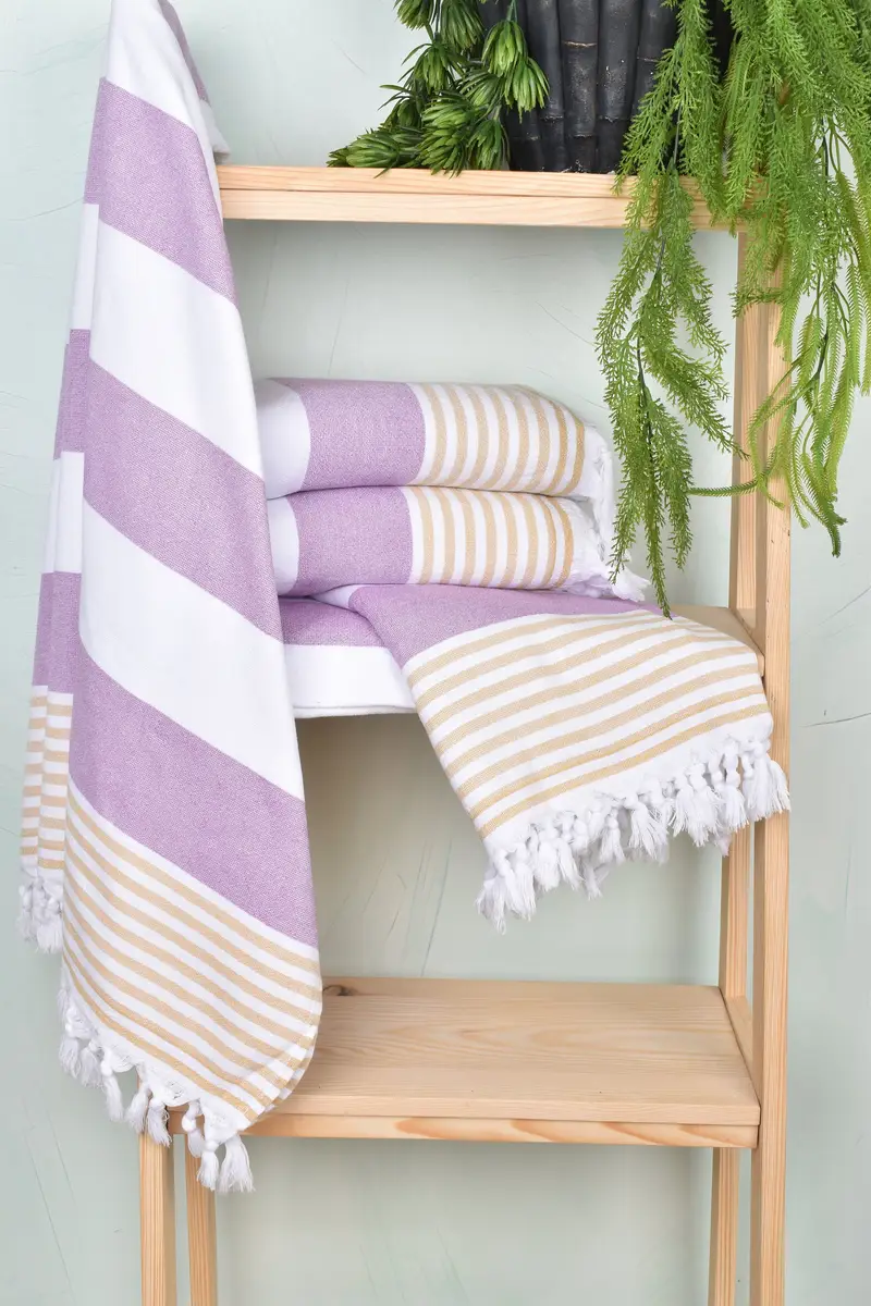 Bachelorette Party Favors, Bridesmaid Gift, 68x36 Cotton Striped Terry Towel, Hammam Towel USA, Custom Beach Towel, Bridesmaid Gifts Personalized - 6