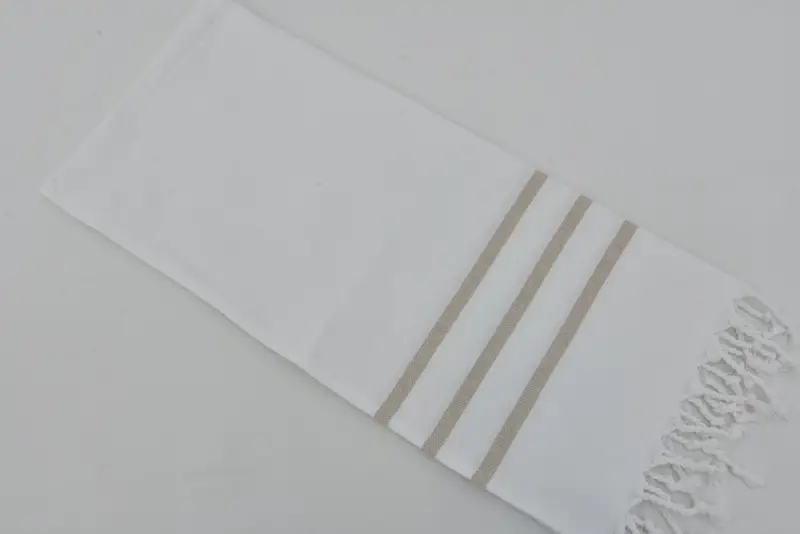 Tatil havlu, en iyi arkadaş için hediye, seyahat havlu, monogramlı el havlu, kişiselleştirilmiş mutfak havlu, Türk çay havlu, 40x18 pamuklu çizgili havlu - 6