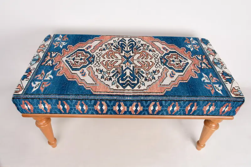 Modüler Kilimden Esinlenilmiş Osmanlı Seti, Konforlu Yün Karışımlı Osmanlılar