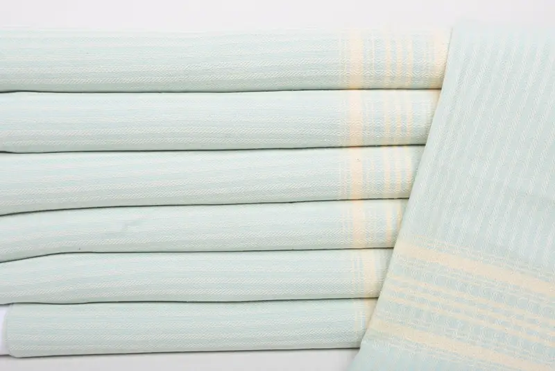 Bridal Gifts, Bathroom Towels, Summer Gift, 40x18 Cotton Striped Towel, Best Friend Gift, Small Bath Towels, Beach Theme Wedding Gift, Wedding Gift - 2