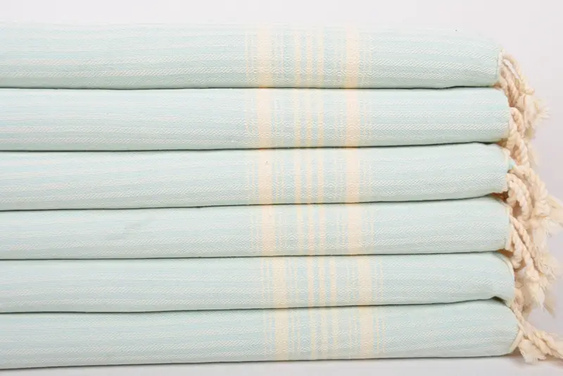Bridal Gifts, Bathroom Towels, Summer Gift, 40x18 Cotton Striped Towel, Best Friend Gift, Small Bath Towels, Beach Theme Wedding Gift, Wedding Gift - 3