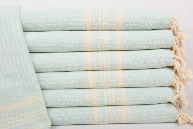 Bridal Gifts, Bathroom Towels, Summer Gift, 40x18 Cotton Striped Towel, Best Friend Gift, Small Bath Towels, Beach Theme Wedding Gift, Wedding Gift - 1