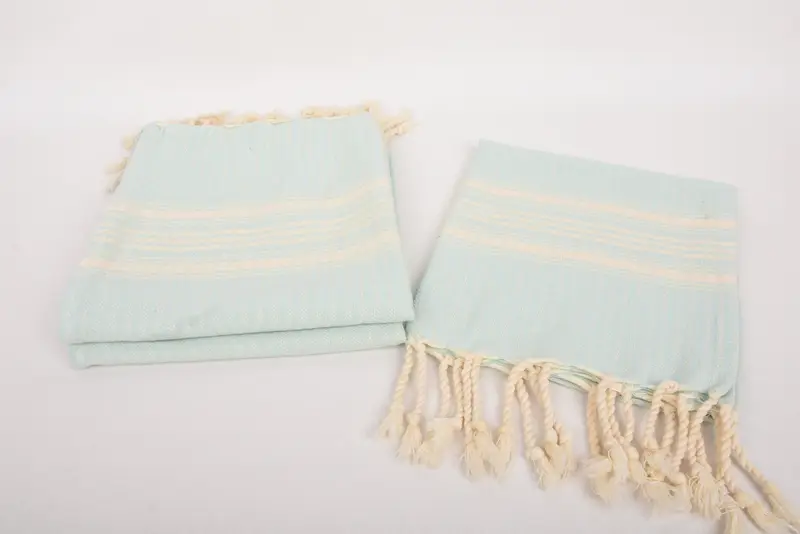 Bridal Gifts, Bathroom Towels, Summer Gift, 40x18 Cotton Striped Towel, Best Friend Gift, Small Bath Towels, Beach Theme Wedding Gift, Wedding Gift - 7