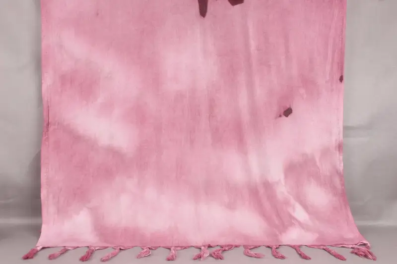 Beach Towel Dark Purple Tie Dye Customized, Organic Cotton, 40x63 Inches