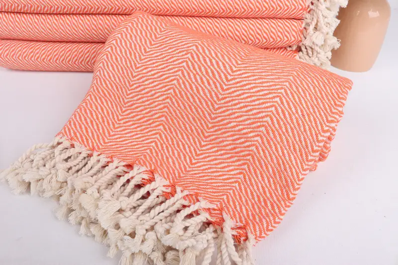 Christmas Favors, Custom Wedding Gift, 70x40 Cotton Chevron Towel, Personalized Bridesmaid Gift, Monogram Turkish Towel, Turkish bath towel for spa - 4