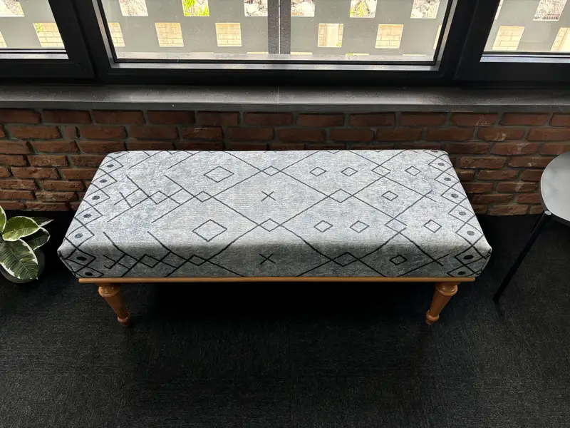 Modüler Gri Osmanlı, Kilimden Esinlenilmiş Yün Karışımlı Kumaş, Koltuk Takımı