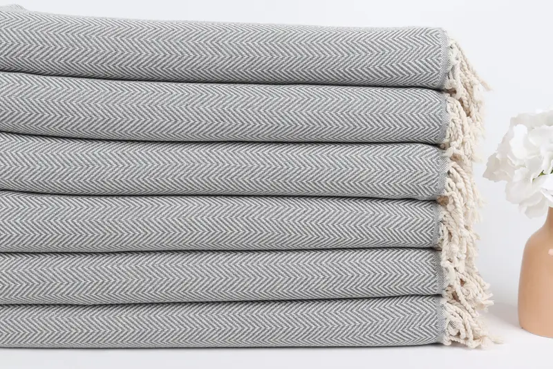 Turkish bath towel, Organic Turkish towel, Bachelorette Party Favors, 70x40 Cotton Herringbone Towel, Summer Towel, Bachelor Party Gifts - 3