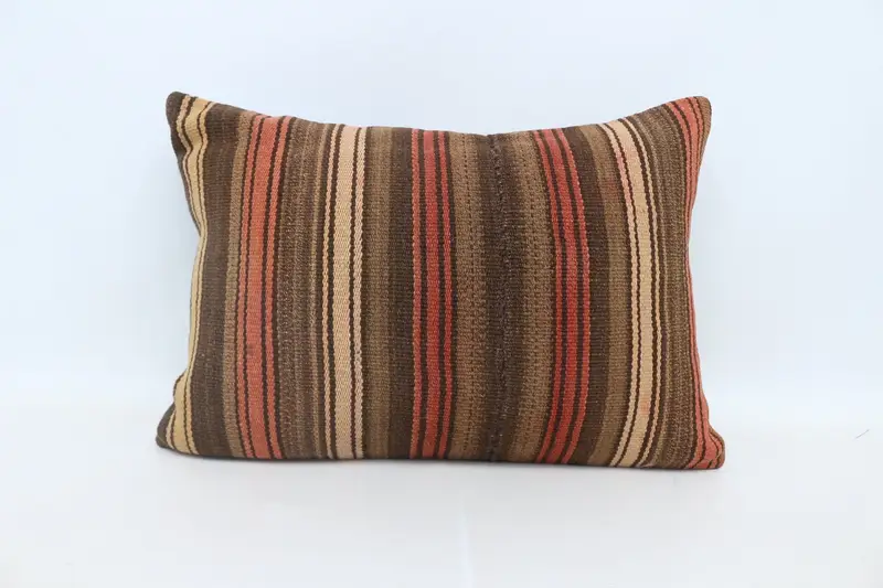 Pillow for Sofa, Pillow Case, Decorative Throw Pillow Cover, Interior Designer Pillow, 20x28 Brown Cushion Cover, Antique Pillows - 1