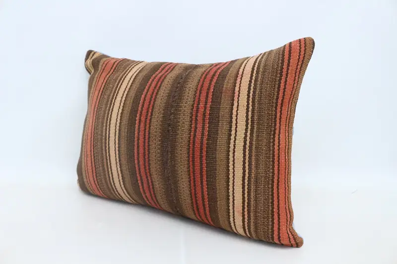 Pillow for Sofa, Pillow Case, Decorative Throw Pillow Cover, Interior Designer Pillow, 20x28 Brown Cushion Cover, Antique Pillows - 4