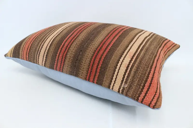 Pillow for Sofa, Pillow Case, Decorative Throw Pillow Cover, Interior Designer Pillow, 20x28 Brown Cushion Cover, Antique Pillows - 6