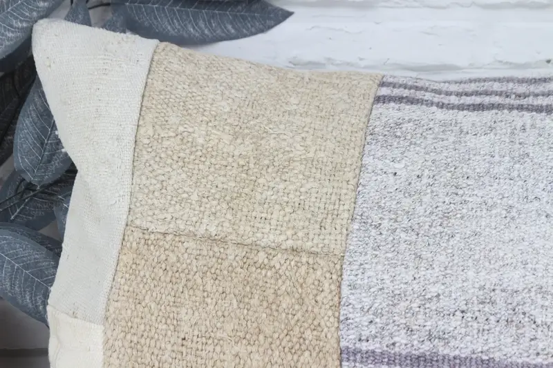 16x36 White Pillow Sham, Pillow Case, Kilim Cushion Sham, Handmade Cushion, Home Decor Pillow, Throw Kilim Pillow, Kilim Rug Cushion Case - 2