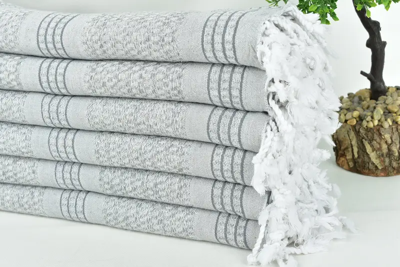 Cotton towel, Turkish Beach Towel Monogram, Beach Towel Bulk, Engagement Gift, 70x36 Linen Striped Towel, Bulk Order Towel, Monogram Beach Towel - 3