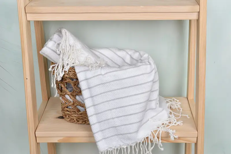 Bridal Shower Favors, Holiday Towel, 70x40 Cotton Striped Towel, Quick-dry towel, Gift For Her, Turkish Bath Towel USA, Merry Christmas Gifts - 4