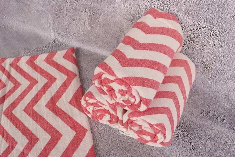 Gift For Wedding Day, Employee Gifts, Bath towel, Bachelorette Party Favors, Bachelor Bachelorette Party Favors, 70x40 Cotton Zigzag Design Towel - 8