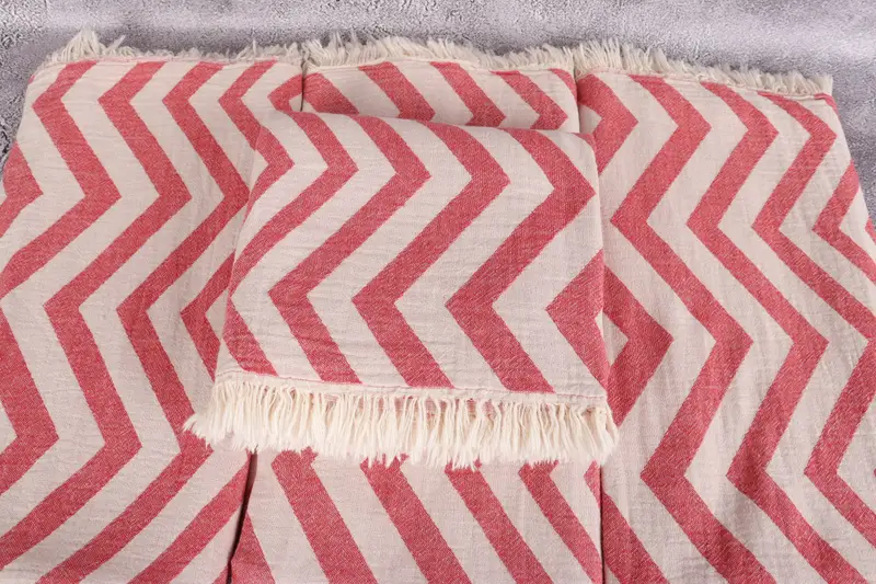 Gift For Wedding Day, Employee Gifts, Bath towel, Bachelorette Party Favors, Bachelor Bachelorette Party Favors, 70x40 Cotton Zigzag Design Towel - 4