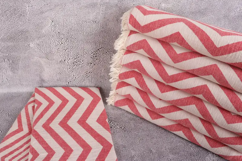 Gift For Wedding Day, Employee Gifts, Bath towel, Bachelorette Party Favors, Bachelor Bachelorette Party Favors, 70x40 Cotton Zigzag Design Towel - 2