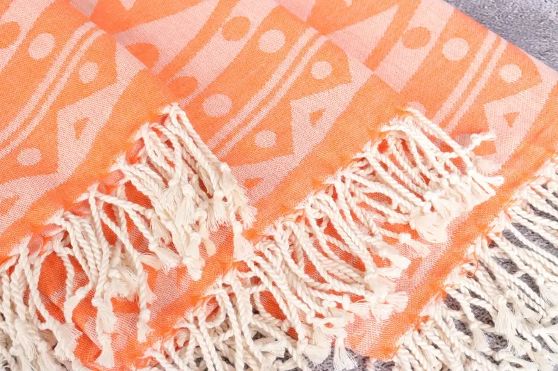 Monogrammed Beach Towel, Wedding Gift, Yoga Towel, Hammam Towel USA, 70x40 Cotton Round Pattern Towel, Bachelor Bachelorette Party Favors, Home Gift - 6
