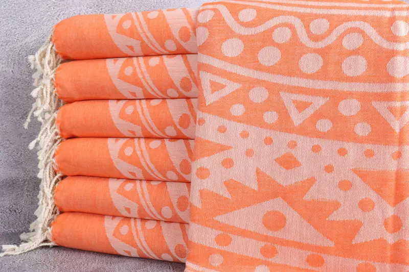 Monogrammed Beach Towel, Wedding Gift, Yoga Towel, Hammam Towel USA, 70x40 Cotton Round Pattern Towel, Bachelor Bachelorette Party Favors, Home Gift - 2