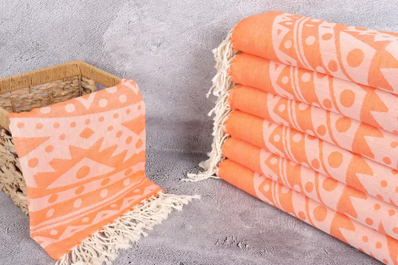 Monogrammed Beach Towel, Wedding Gift, Yoga Towel, Hammam Towel USA, 70x40 Cotton Round Pattern Towel, Bachelor Bachelorette Party Favors, Home Gift - 4