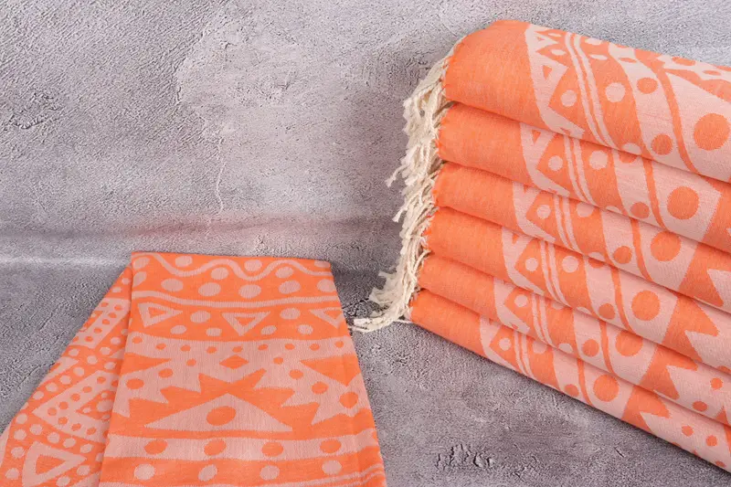Monogrammed Beach Towel, Wedding Gift, Yoga Towel, Hammam Towel USA, 70x40 Cotton Round Pattern Towel, Bachelor Bachelorette Party Favors, Home Gift - 3