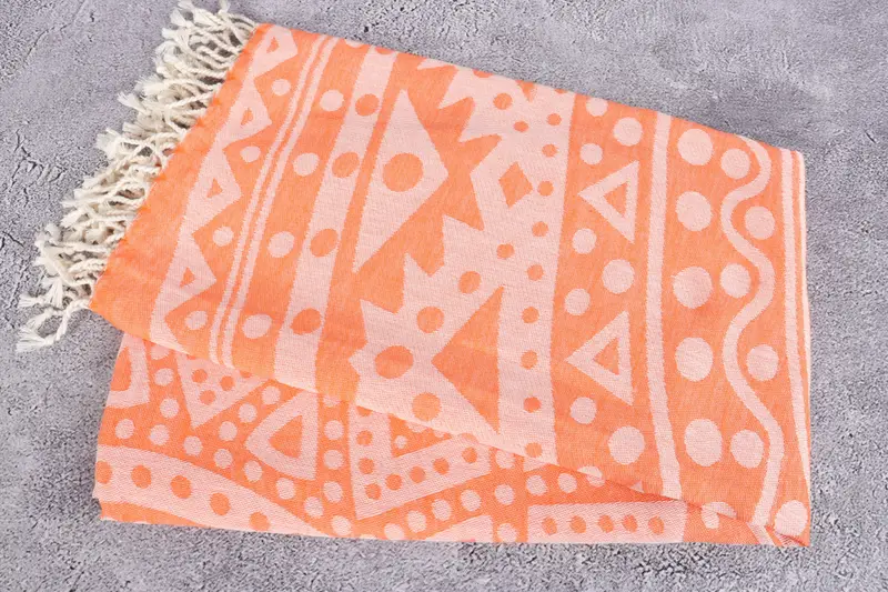 Monogrammed Beach Towel, Wedding Gift, Yoga Towel, Hammam Towel USA, 70x40 Cotton Round Pattern Towel, Bachelor Bachelorette Party Favors, Home Gift - 7