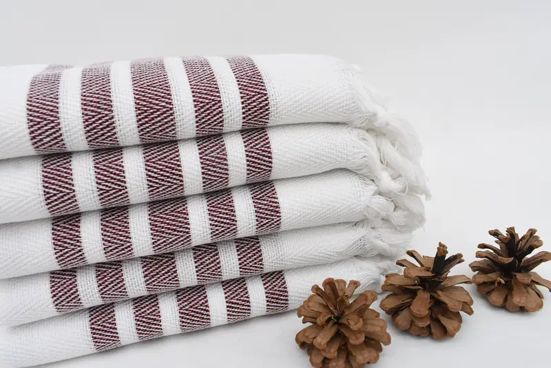 36x24 Cotton Herringbone Towel, Personalized Hand Towel, Custom Gift, Turkish Tea Towel, Wedding Gift, Turkish Towel Monogram, Towel With Name - 5