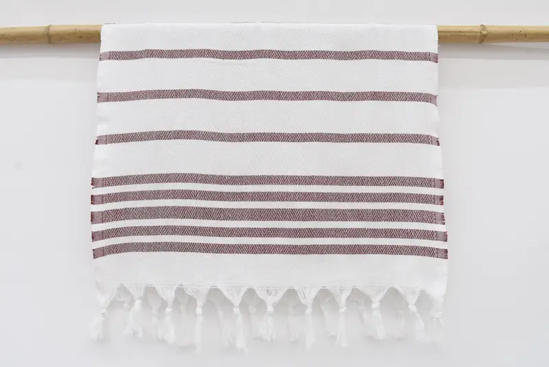 36x24 Cotton Herringbone Towel, Personalized Hand Towel, Custom Gift, Turkish Tea Towel, Wedding Gift, Turkish Towel Monogram, Towel With Name - 3
